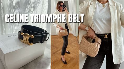 celine triomphe medium belt|celine belt size guide.